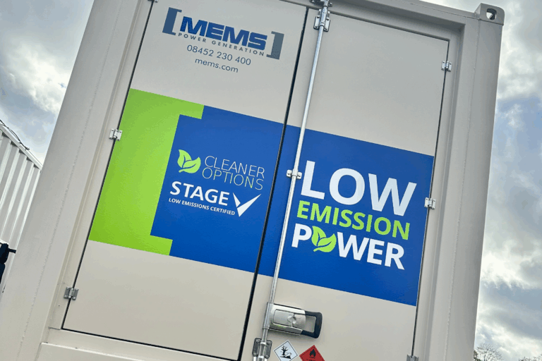 Nationwide Sustainable Generator Hire Now Available from MEMS