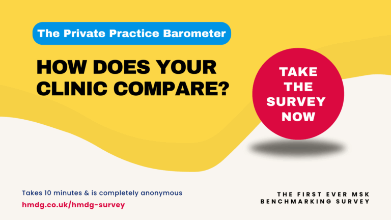 HMDG Unveils the Private Practice Barometer for MSK Clinics Across the UK
