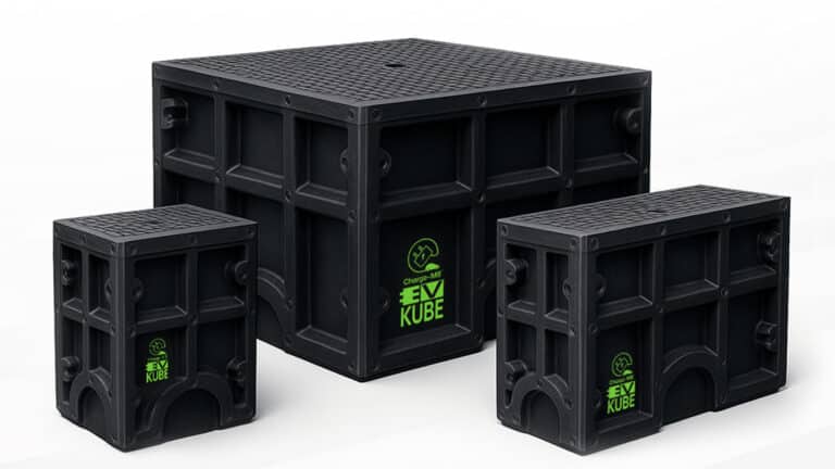 New EV Kube from Charge-M8 Offers an Eco-Friendly Base for EV Chargers through Kelvelec Collaboration