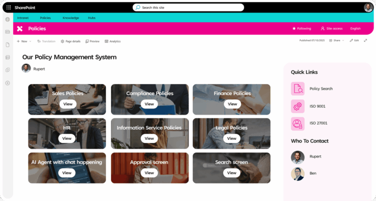 Aerogen Pharma streamlines quality document control using Policy Express for SharePoint