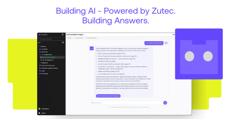 New AI capability from Zutec turns building records into real-time decision support