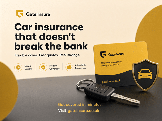 Gate Insure Showcases Its Specialist Digital Motor Insurance Offering for UK Motorists