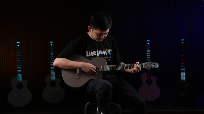 LITEJAM UNVEILS NEO ACOUSTIC A1: THE WORLD’S FIRST RGB CARBON-FIBRE ACOUSTIC GUITAR BUILT TO MASTER FINGERPICKING